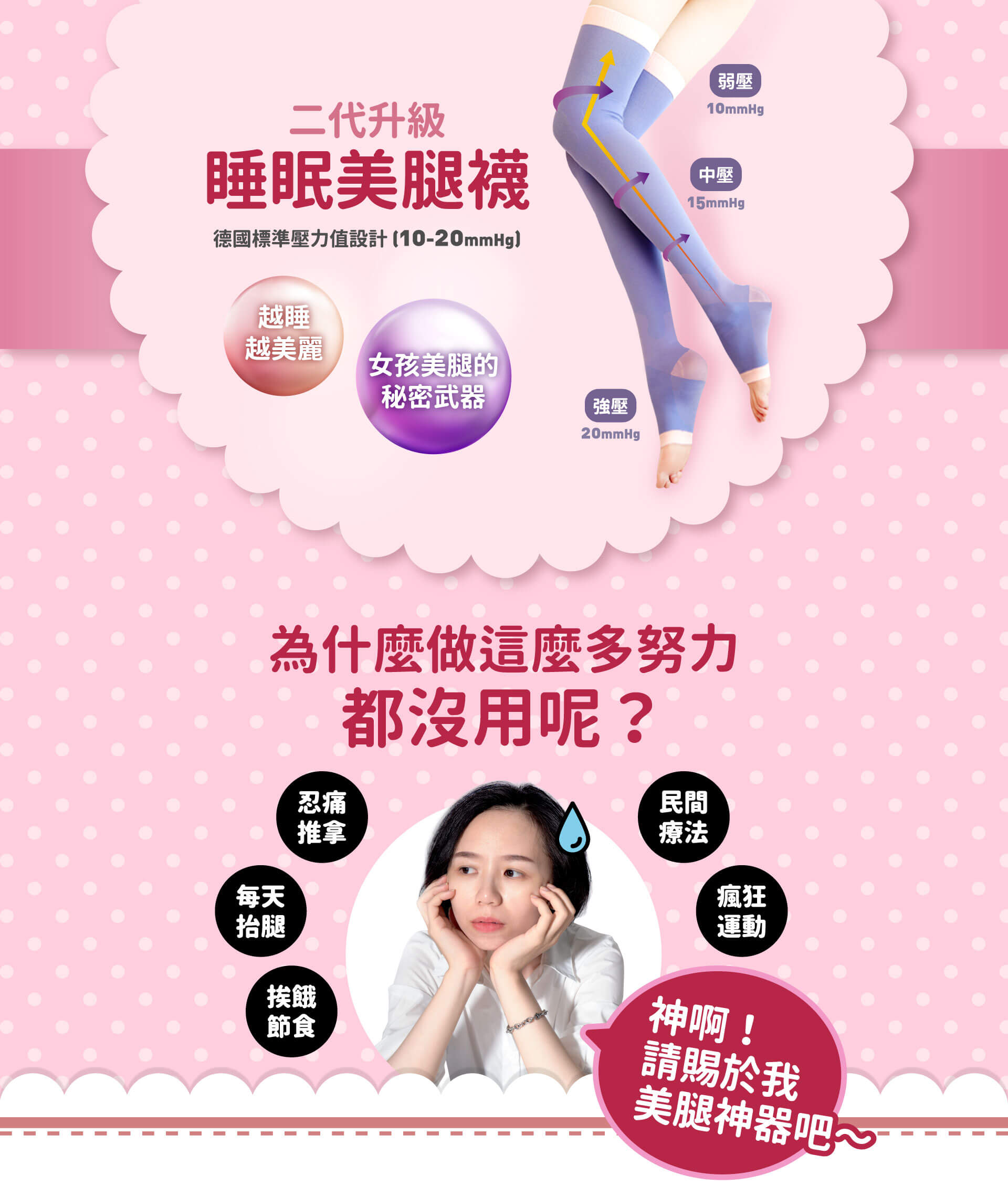 sNug二代升級睡眠美腿襪