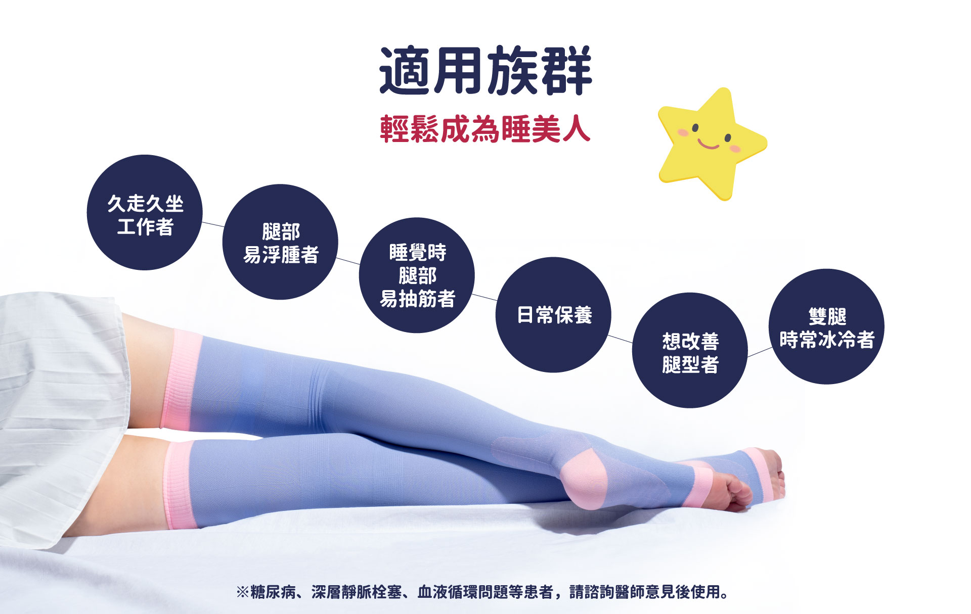 sNug睡眠美腿襪
