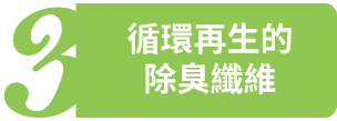 循環再生的除臭纖維
