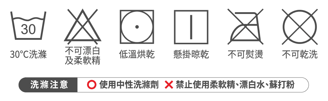 洗滌注意